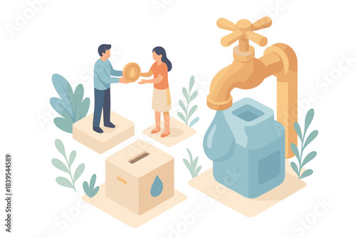 Isometric water conservation: people collaborating for sustainable solutions