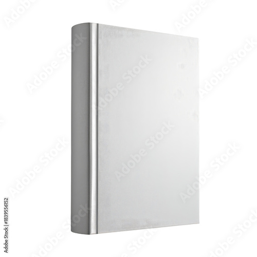 Blank Book Placed on a Light Surface Showing the Spine and Minimal Design