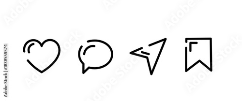 social media icon. Post ig