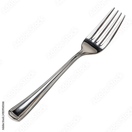 Fork Placed on a Table Ready for a Meal at a Dining Setting in the Kitchen
