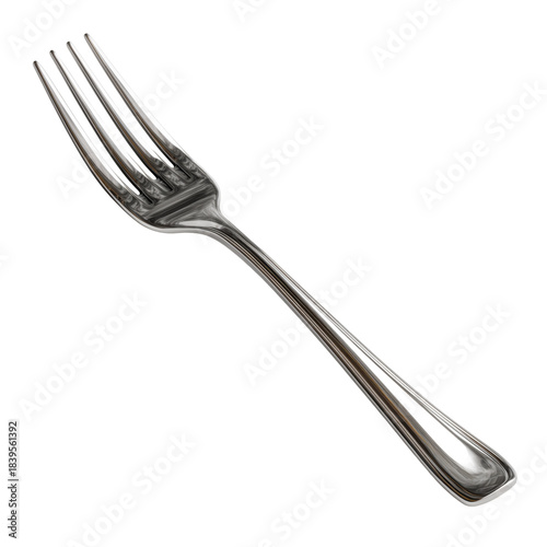 Fork Lying on a Plain Surface Ready for a Meal or Food Preparation