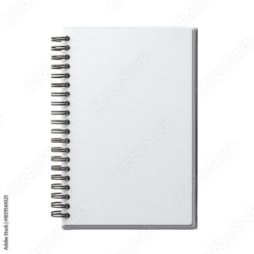Blank Notebook With Spiral Binding on a Flat Surface Ready for Writing Notes ...