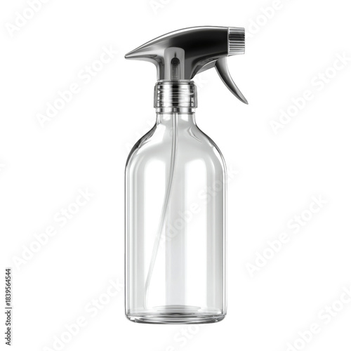 Clear Spray Bottle for Cleaning Tasks in Home or Office Settings