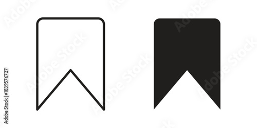 Free Download Bookmark icons Vector hand drawn illustration in doodle style. Simple sketch isolated. - GFXLoad