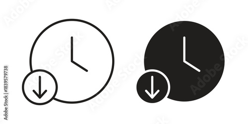 Down time icons Vector hand drawn illustration in doodle style. Simple sketch isolated.