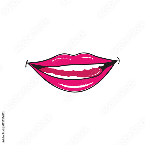 Woman's lips icon vector illustration design