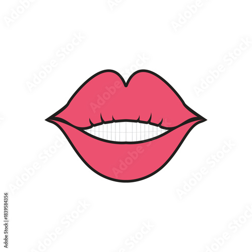 Woman's lips icon vector illustration design