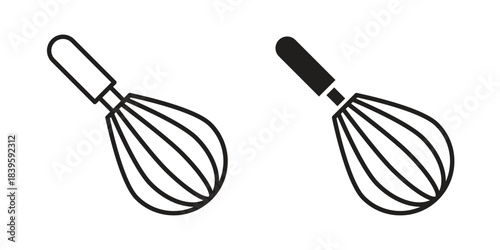 Beater icons silhouette vector flat illustration design. Stroke line icons