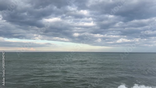 clouds over the sea