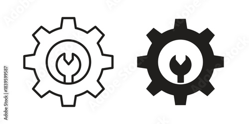 Project Development icons silhouette vector flat illustration design. Stroke line icons