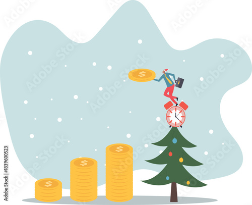 Long term investing or savings for retirement fund, compound interest or investment growth, tax time reminder .about a man and his life.