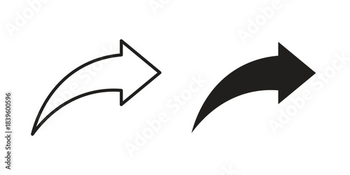 Share icons silhouette vector flat illustration design. Stroke line icons