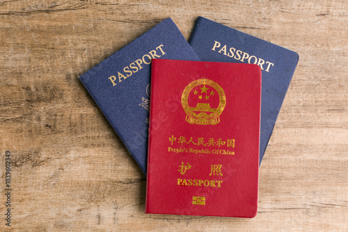 Chinese and American passports