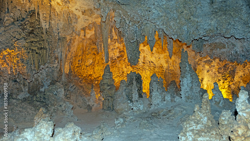 Backlighting Showing Dramatic Cave Features