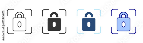 Scan Icon Set. Designed In Multi Style