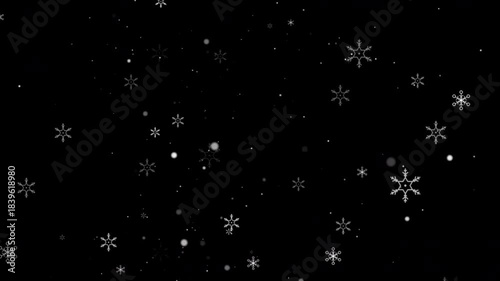 Animated Snowflakes December Christmas Holiday