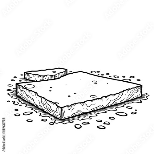 Concrete slab leveling with screed, construction precision and building industry techniques