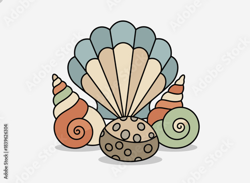 Slice a pineapple in half, then cut round slices and wedges; an exotic tropical fruit illustrated in a vintage, hand‑drawn vector sketch on a white background