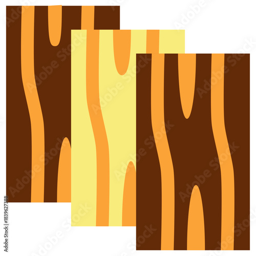 Plank Flat Color Icon, Mini Illustration Relate To Carpentry, Wood Industry. Use For Modern Concept, Ui, Ux Web And App Development.