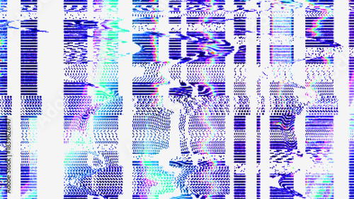 Glitch Pattern Colorful Digital Vector Background