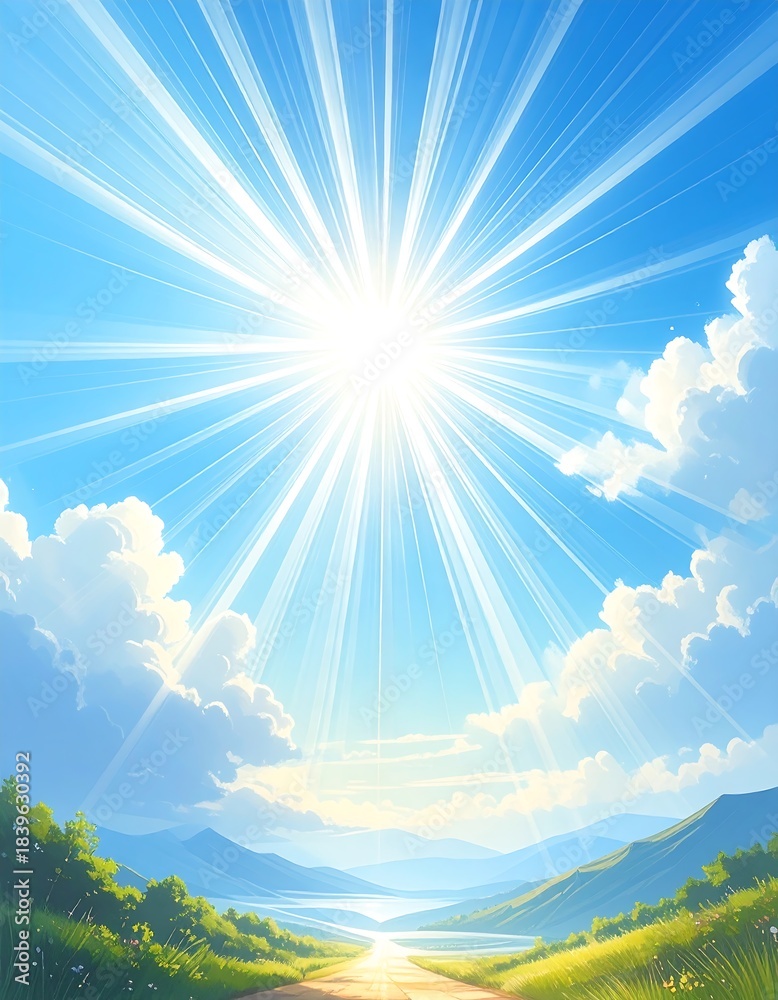 Fototapeta premium Sunny landscape