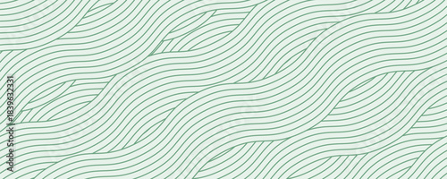 farm green banner, organic abstract background with fields. wavy green lines, natural organic products.