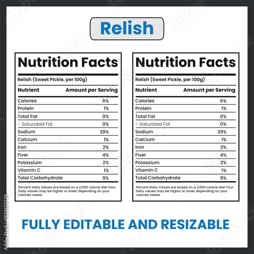 Relish – Vector Illustration