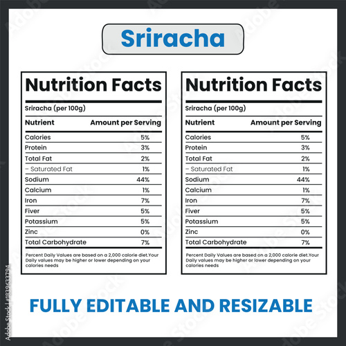 Sriracha – Vector Illustration