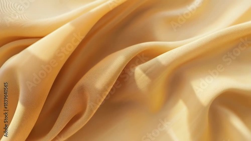 Golden fabric elegance: a luxurious swirl of a gold fabric. The way the light plays on its surface creates a mesmerising effect.