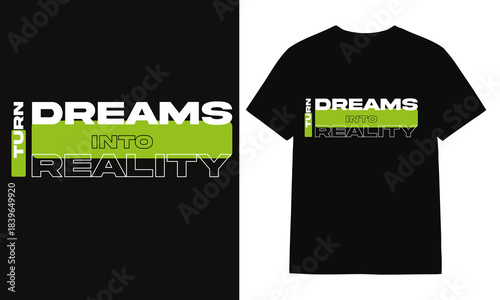 Simple black cotton t-shirt fashion design template illustration.Black casual t-shirt design template illustration for fashion apparel print. Motivational Typography T-shirt Design.