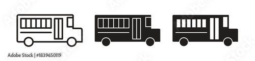 Bus icon set