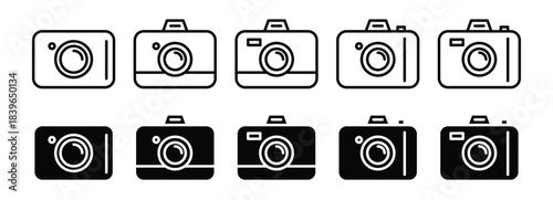 Camera icon set