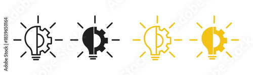 Innovation icon set