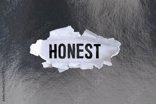 Fotografia Be honest or dishonest symbol