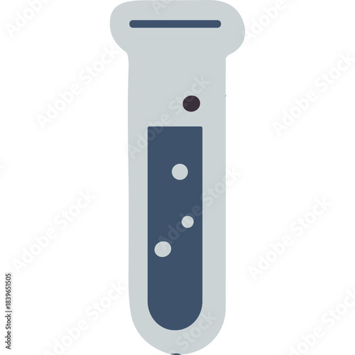 A Laboratory Test Tube Filled With Dark Blue Liquid and Bubbles Floating Upward on a Black Background Representing Scientific Research and Chemical Analysis