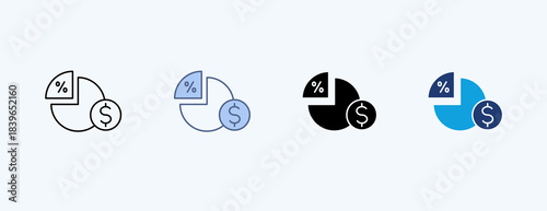Shares Multiple Icon Illustration Vector