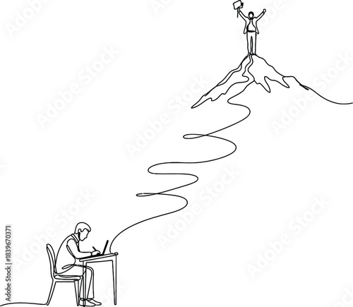 Inspiring Journey to Achievement: Reaching Business Goals Through Perseverance and Ambition