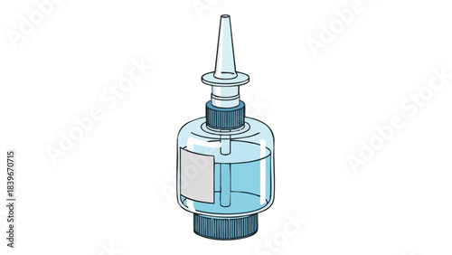 Nasal irrigation bottle for effective home health care use  