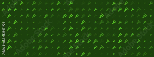 Seamless Green Pizza Slices Pattern Background with Abstract Culinary Design for Food-Related Themes and Digital Graphics