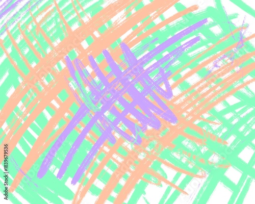 Abstract artwork.  Vivid hues.  Brushstrokes.  Chaotic design.  Textured surface.  Dynamic composition.  Colorful background.  Creative expression.  Modern style.  Visual interest