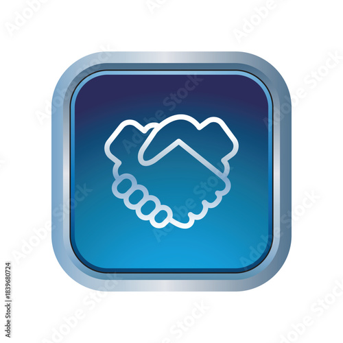 Handshake icon design template