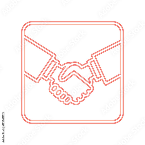 Handshake icon design template