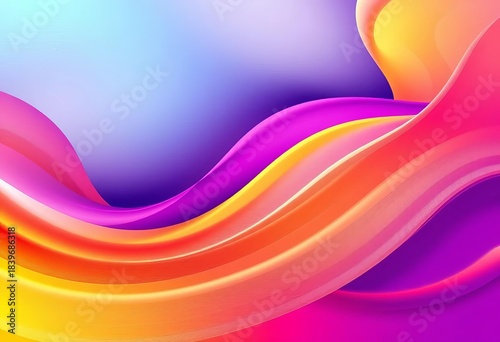 Abstract flowing swoosh curves, gradient colors, dynamic movement,  wallpaper,  background