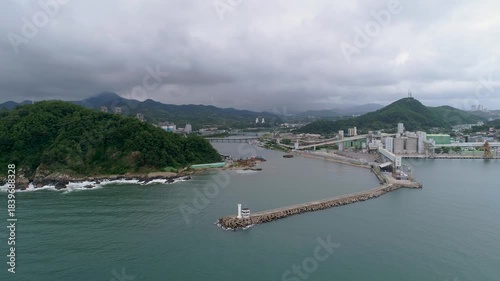 Aerial View of Donghae Samcheok Obun-ri Coastline