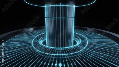 Medisphere Nano-Analysis Core Futuristic Digital Interface and Technology