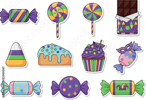 Mardi Gras Treat Collection Festive Sweets and Decorations