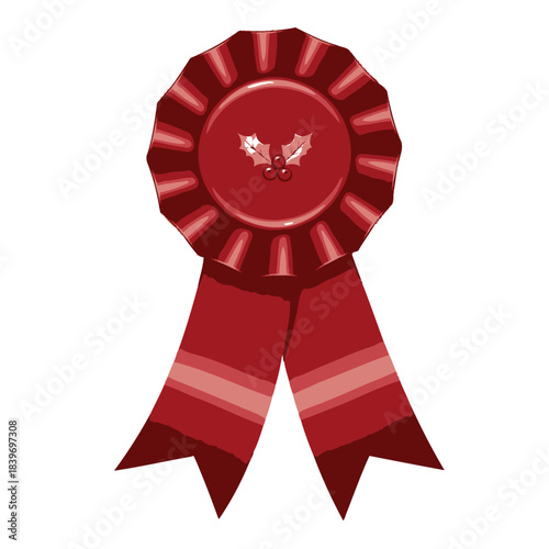 red ribbon rosette