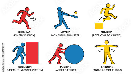 Dynamic Group of Athletes Engaged in Various Sports Activities for Fitness and Recreation