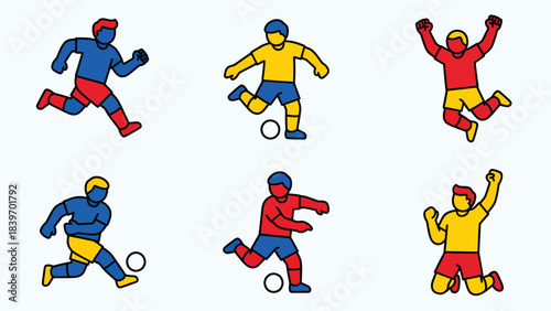 Colorful Ice Hockey Players in Action Dynamic Team Sports Photography