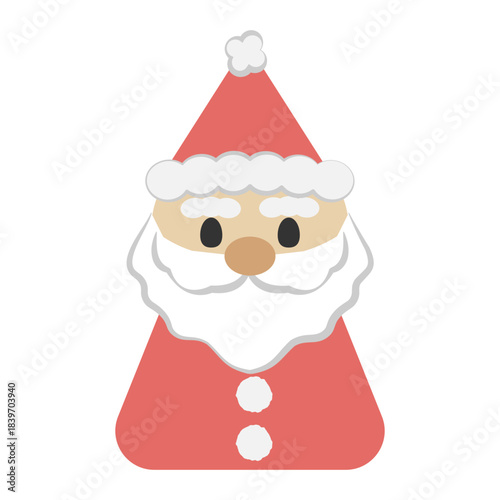 サンタクロースのかわいいイラスト（クリスマス）